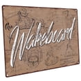 thumbnail image 1 of Outdoor Wakeboard Patent Illustration 9"x12" Metal Sign, Wall Decor for Vacation Home, Guaranteed Not to Fade for 4 Years, 1 of 4
