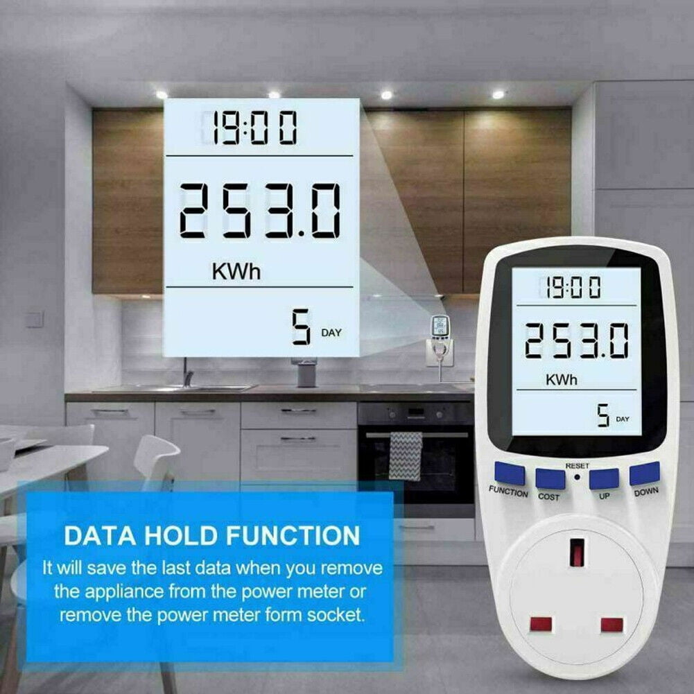 Power Monitor Plug Electricity Power Consumption Meter Energy Monitor