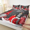 thumbnail image 3 of Homewish Kawaii Gnome Twin Sheet Sets 3pcs for Children Teens,Happy Xmas Twin Fitted Sheet Microfiber,Merry Christmas Breathable Flat Sheet,Lightweight Room Decor, 3 of 7