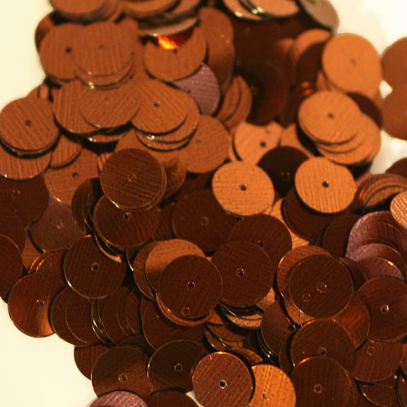 Bronze Brown Sequins 10mm Shiny Metallic Made in USA