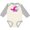 Natural and Heather, variant on Inktastic Helicopter Pink Girls Girls Long Sleeve Baby Bodysuit