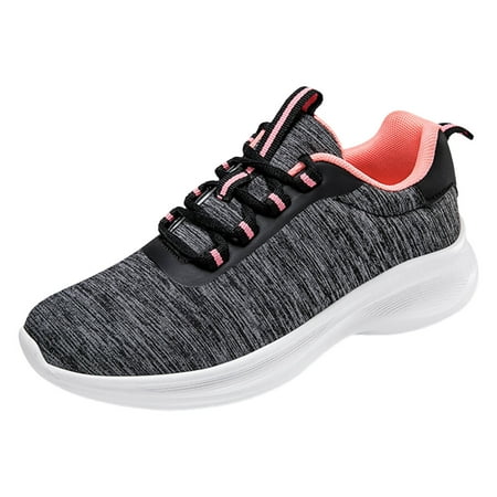 

Gvdentm Sneaker for Women Breathable Athletic Air Cushion Running Shoes Lightweight Sport Shoes Slip Resistant Work Shoes for Women Mesh Comfy Shoes Z01-Grey 7