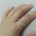 thumbnail image 5 of NYS Jewellers 2.10 Ctw Round Cut Diamond Womens Band Ring 14K White Gold Plated 925 Sterling Silver -9.5, 5 of 5