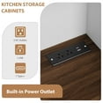 thumbnail image 3 of Studyset 71" Pantry Cabinet with Charging Station, Kitchen Cabinet Tall Kitchen Pantry Storage Cabinet with Microwave Stand, Farmhouse Kitchen Hutch with Storage Drawers, 3 of 8