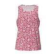 thumbnail image 4 of Gaeub Red Flowers Men's Athletic Tank Top, Workout Sleeveless Shirts, Running Tank Tops for Gym, Running, Training - Medium, 4 of 9