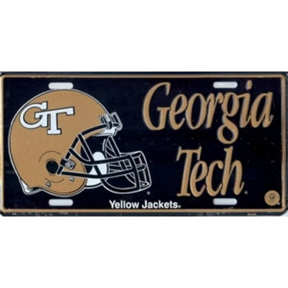 Georgia Tech with Helmet License Plate