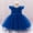 Blue, variant on Toddler Girls Princess Dress, Tutu Mesh Back Bow Zipper Ruffles Sleeve Pageant Birthday Wedding Party Dress Black 6Months