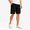 6# Black, variant on Camo Cargo Shorts Mens Drawstring Knee Length Elastic Waist Lightweight with Pockets Navy M