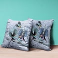 thumbnail image 4 of Amrita Sen Designs CAPL708BrCDS-ZP-26x26 26 x 26 in. Flying Birds Broadcloth Indoor & Outdoor Zippered Pillow - Blue, Pink & Grey, 4 of 5