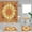 Sun & Moon, variant on 4PCS Sun and Moon Shower Curtain Sets with Rugs, Waterproof Fabric Orange Shower Curtain Celestial Zodiac Constellation Astrology Sunflower Floral Botanical Retro Boho Bohemian Bathroom Decor