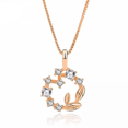 thumbnail image 1 of Wreath Necklace Female Pure Silver Collarbone Chain Niche Design, 1 of 4