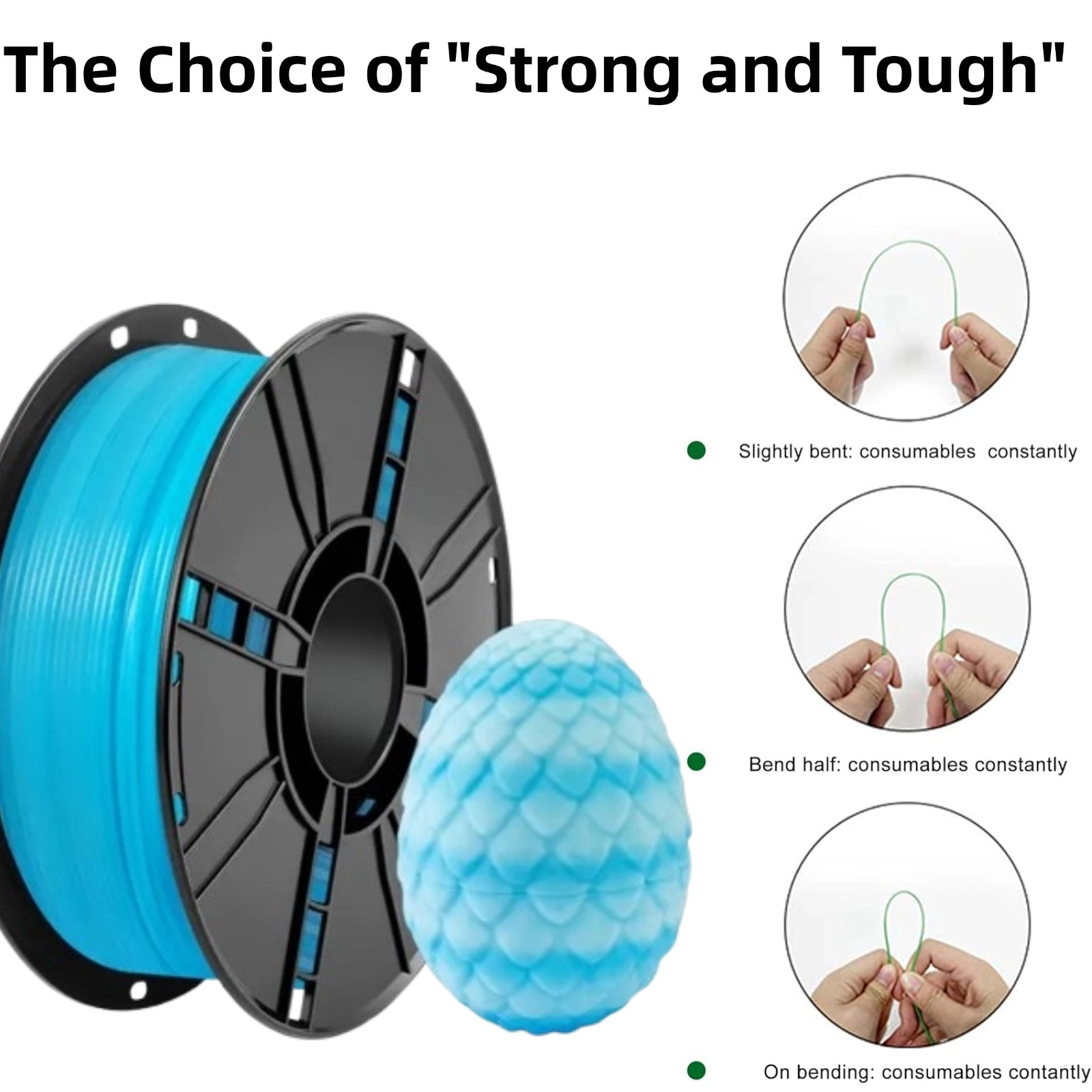 Crystal PLA 3D Printer Filament 1.75mm, Dimensional Accuracy +/- 0.02 mm, 1KG Spool (2.2lbs) Fits Most FDM 3D Printers