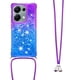 thumbnail image 3 of Funda para Xiaomi POCO M6 Pro 4G Brillantina Líquida Divertida Reluciente y con Cristales en Movimiento Cuerpo Cruzado con Cordón Ajustable, 3 of 5