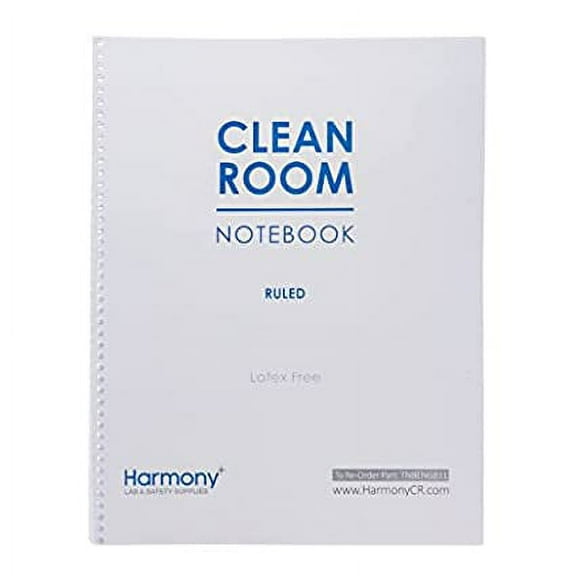 Cleanroom Note Book, College Ruled, Side Spiral, Latex-Free, 5.5" x 8.5", 100 Pages