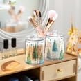 thumbnail image 6 of Dreamy Watercolor Christmas Trees with Stars Translucent Plastic Cans Storage Canisters with Lid Set of 2, 6 of 7