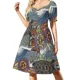 thumbnail image 2 of Marsh NC-vestido de manga corta de pizarra azul trajes de verano para mujer elegante vestido de novia para invitados, 2 of 7