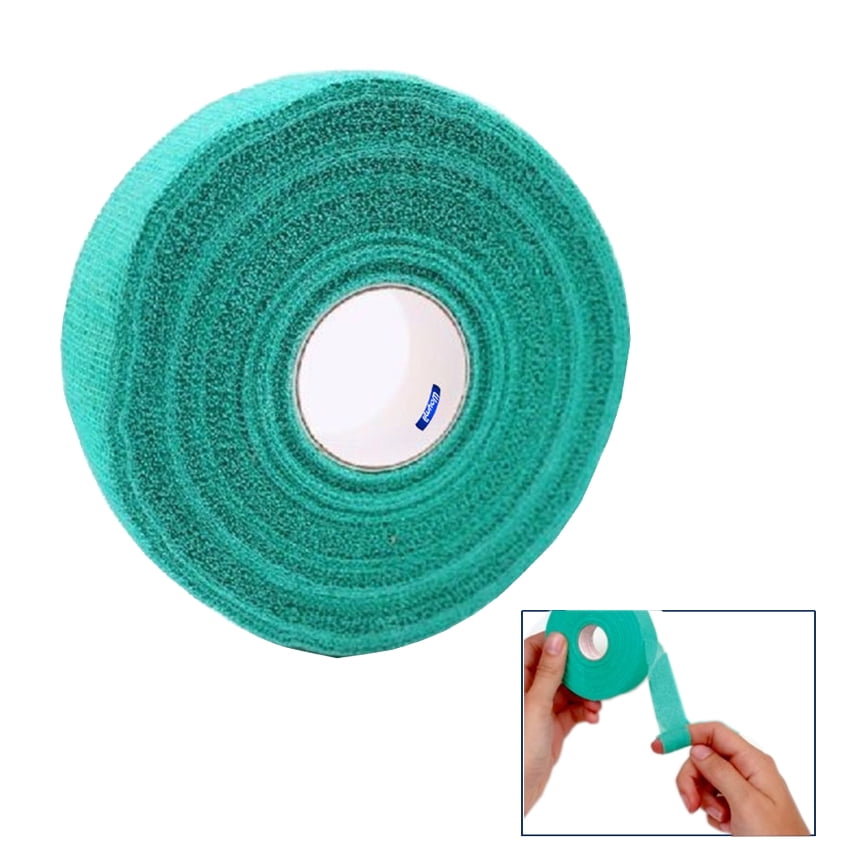Safety Finger Tape Self Adhesive Gauze 1 Green Roll 3/4"X90 Feet