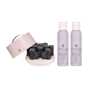 Hairitage 90s Bombshell Curls - Curl Setting Hot Rollers, Volumizing Mousse and Extra Hold Hairspray Set