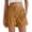 *Brown, variant on ClodeEU Women's Loose Fit Denim Shorts with Ruffle Pocket ,Solid Color Casual Jean Shorts Dark Blue,Womens Plus M