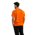 thumbnail image 2 of Gildan High Visibility Short Sleeve Safety Shirt | Hi-Vis Sustainable Construction Workwear, Safety Orange Tee, 5.3 oz. 50/50 Cotton/Polyester, Size- 5XL, 2 of 5