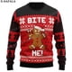 thumbnail image 4 of Suéteres de punto navideños con diseño divertido de hombre de jengibre, comida, regalo divertido de Navidad y Halloween, jerséis para parejas, fiestas, unisex, informales, 3, 4 of 5
