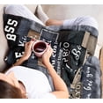 thumbnail image 3 of Boss Gifts for Men Women, Gifts for Bosses, Boss Lady Gifts for Women Blanket 60"x50", Boss Day Gifts for Female Male, Boss Birthday Gifts, Going Away Farewell Gifts for Boss, Thank You Gifts, 3 of 6