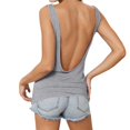 thumbnail image 2 of Backless Tank Tops Women Casual Crew Neck Summer 2026 Trendy Workout Shirts Beach Sleeveless Tops Open Back Sexy Top, 2XL, 2 of 10