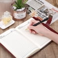 thumbnail image 6 of Naler Diary with Lock, A5 Journal with Lock 210 Pages, Locks Journal Password Notebook with Pen for Personal Daily Arrangement, Journey and Work Record, Wine Red, 6 of 8