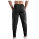 thumbnail image 3 of Pantalones largos de moda para hombre, casuales, de color sólido, con bolsillos y cintura elástica, pantalones cargo casuales para hombre., 3 of 4