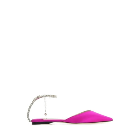 

Fuchsia satin Saeda ballerinas