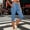 Blue, variant on BXJX Womens Jogger Capri Pants, Elastic Bottom Casual Elastic Waist Mid-Waist Capris for Women Beige Size S-2XL