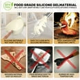 thumbnail image 6 of GPED Silicone Cooking Utensil Set, 30 Pcs Kitchen Utensils Set with Stainless Steel Handle, Food Grade Silicone Spatula Set, BPA-Free, Non-stick Heat Resistant Silicone Cookware, White, 6 of 7