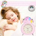 thumbnail image 4 of Clock Cartoon Alarm Clock with Night Light Silent Alarm Clock Children's Alarm Clock Birthday Christmas Gift, 4 of 4