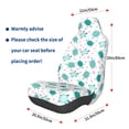 thumbnail image 3 of Wukai Sea Turtle Full Set Car Seat Covers with Soft Padding Universal Auto Front Seats Protector and Cushion Mat, 3 of 5
