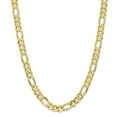 thumbnail image 1 of 10k 8.75mm Light Concave Figaro Chain in 10k Yellow Gold, 1 of 3