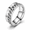 Silver, variant on Men's Rotating Chain Ring, Stainless Steel Roman Numeral Spinner Band with Movable Center Chain, Sizes 7-11, for Street Style, Date Nights, Parties, Daily Wear and Gift for Him