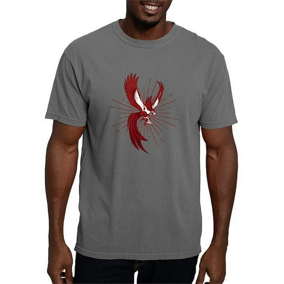 CafePress - Alpha Sigma Phi Phoenix T Shirt - Mens Comfort Colors Shirt