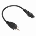 thumbnail image 2 of 5-15p Macho A IEC320 C5 Cable de Alimentación Femenino, EE. Uu. Cable de Alimentacia de la Computera de US 125 ~ 250V 0./0.98 Pies de Servicio Pesado para Computeradoras, 2 of 7