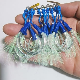 BLUEWING Inline Circle Fishing Hooks – 10pcs, Size 9/0, High Carbon Steel, Extra Sharp For Saltwater/Freshwater