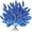 Blue, variant on 20-Pack Red Christmas Picks, Glittered Artificial Leaf Spray Picks Ornaments, Christmas Decorative Glittery Twigs for Tree, Wreath, Small Vase, Party (Red)