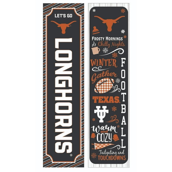 Texas Longhorns 47" Double Sided Winter Leaner Fan Sign
