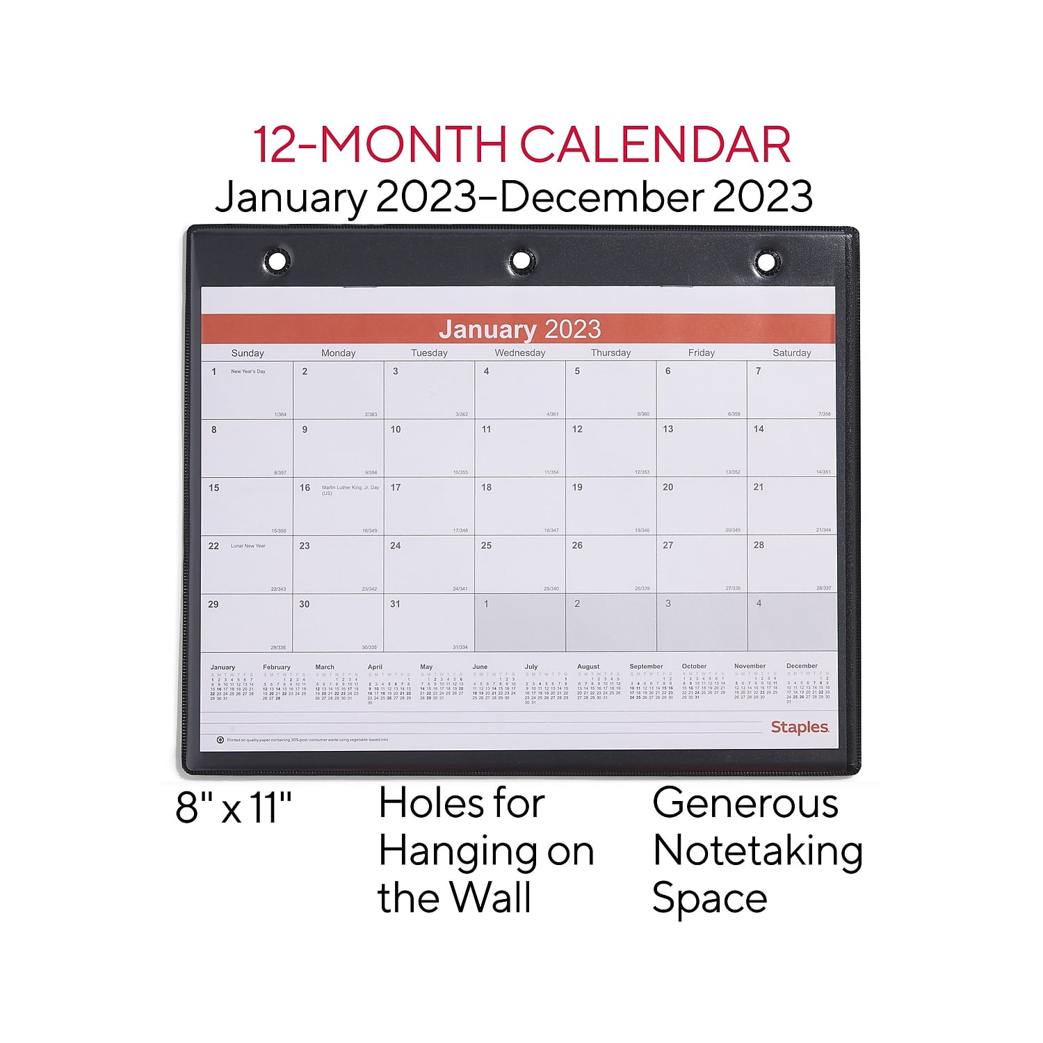 Staples Desk Calendar 2023 Customize And Print