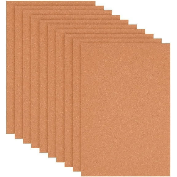 10 Pcs Leather Stiffener Sheets Light Salmon Bag Stiffener 7.87x11.8 Inch Bonded Leather Sheet for Leather Bag Liner Craft DIY