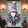 thumbnail image 4 of Christmas Door Cover 35X71Inch Christmas Gnomen Door Cover Purple Gnomen Door Banner Hanging Party Backdrop Photo Background Christmas Front Door Decoration for Indoor Outdoor Xmas Decor, 4 of 7
