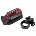 thumbnail image 2 of Naturegr 2 Laser + 5 LEDs Rear Bike Tail Light Logo Beam Safety Warning Red Lamp, 2 of 7