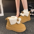 thumbnail image 2 of Birdeem Bottes d'Hiver pour Femmes, Mode Décontractée Semelle Épaisse, Bout Rond Tube Court Chaud, 2 of 9