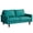 Green, variant on Pemberly Row Linen Sofa Couch with Wooden Legs for Living Room Office - Blue