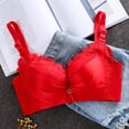 thumbnail image 3 of OSFVNOXV Plus Size Lace Bras for Women Full Coverage Satin Silk Large Bust Solid Color Breathable Everyday Bra First Mothers Day Gift for New Mom ,S-2XL, 3 of 4