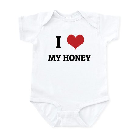 

CafePress - I Love My Honey Infant Creeper - Baby Light Bodysuit Size Newborn - 24 Months