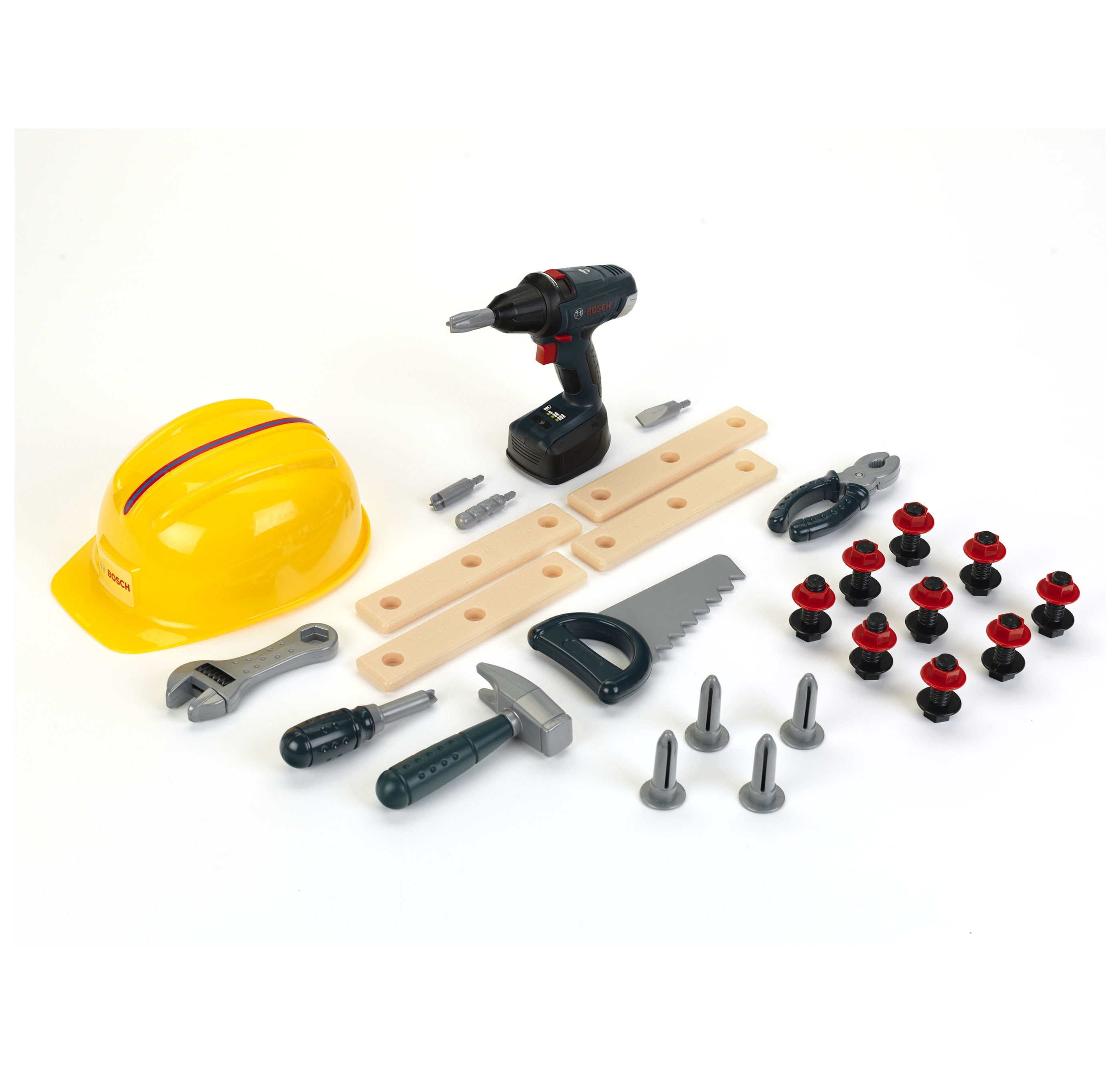 Bosch Pretend Play 37 Piece Construction Tool Set Kids - Walmart.com